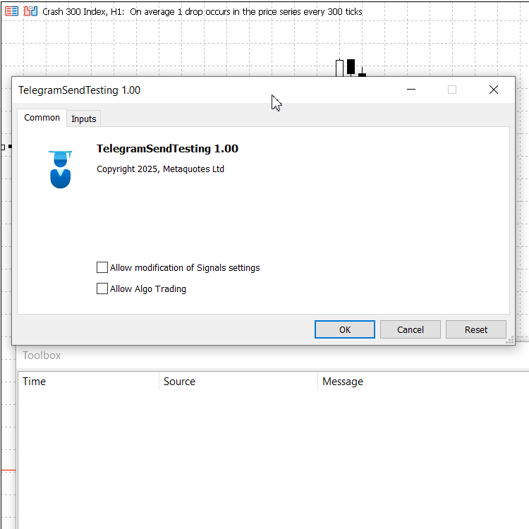 Telegram integration made easy - library for MetaTrader 5