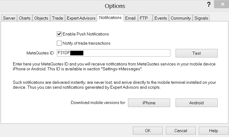 MA Cross Alert Once - indicator for MetaTrader 4
