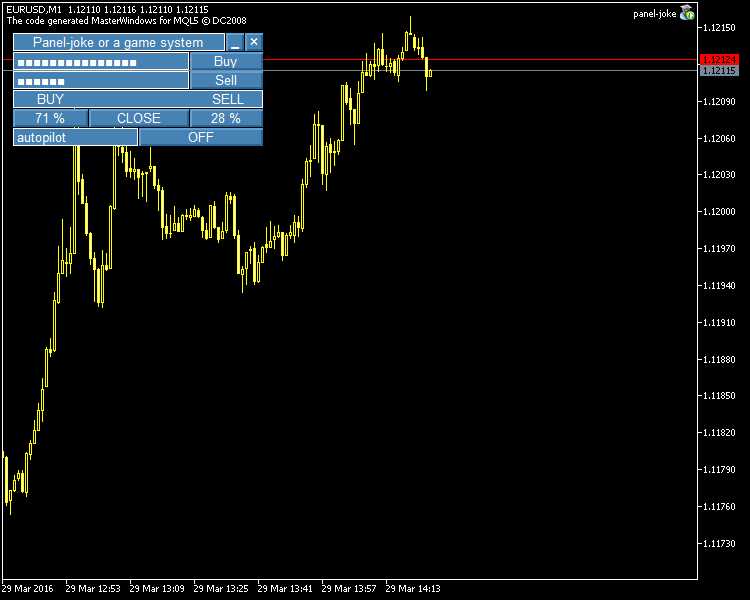 Panel-joke or a game system - expert for MetaTrader 5