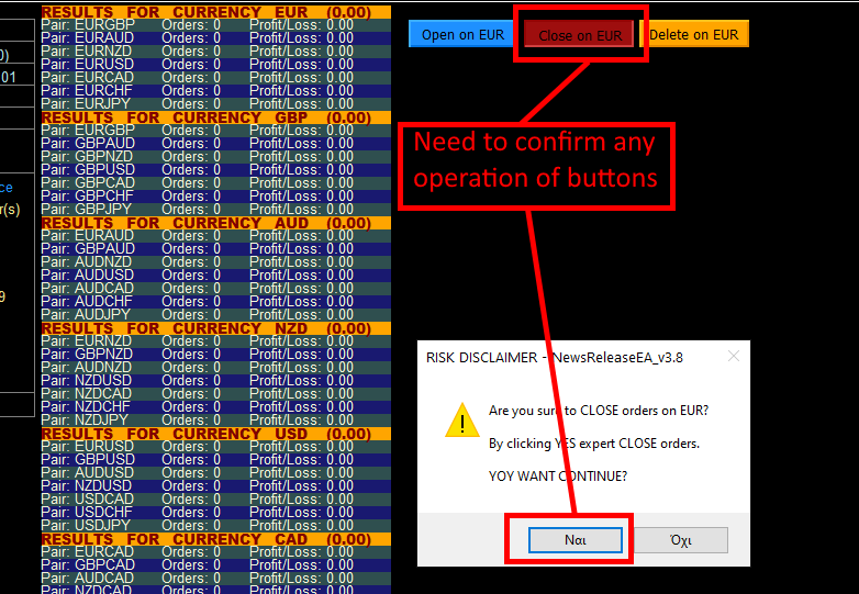 NewsReleaseEA - expert for MetaTrader 4