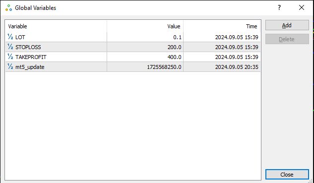 BuySell + SL + TP - script for MetaTrader 5