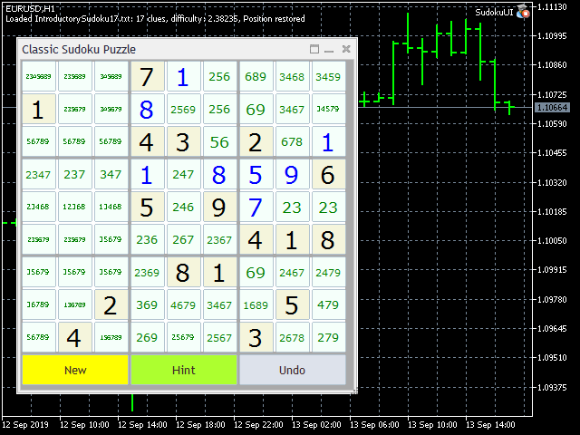 Sudoku - expert for MetaTrader 5