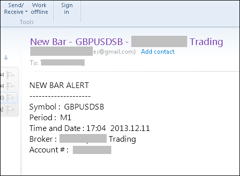 Alerts on New Bar - indicator for MetaTrader 4