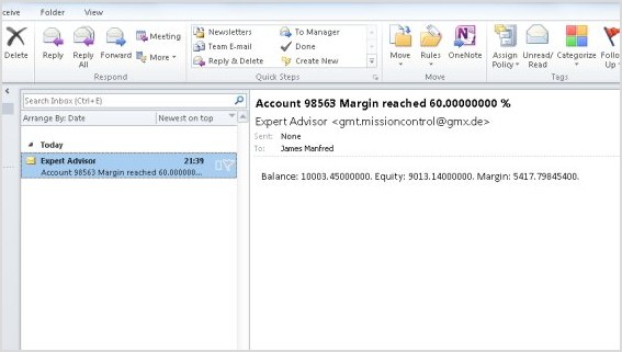 CSV Margin Tracker - expert for MetaTrader 4