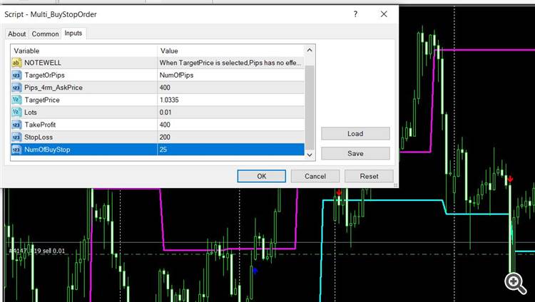 Multi_BuyLimitOrders & Multi_BuyStopOrders - script for MetaTrader 4