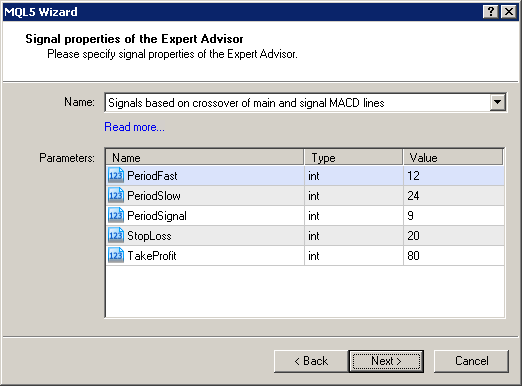 MQL5 Wizard - Trade Signals Based on Crossover of Main and Signal lines of MACD indicator - expert for MetaTrader 5