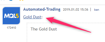 Gold Dust - expert for MetaTrader 5