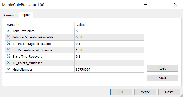 Breakout Martin Gale Expert Advisor for MT5 - expert for MetaTrader 5
