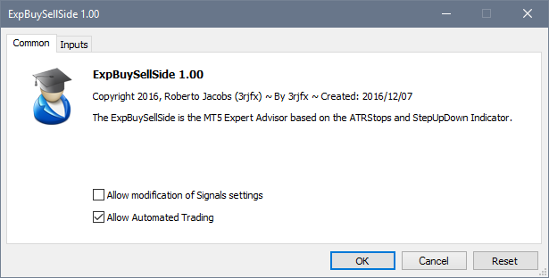 ExpBuySellSide - expert for MetaTrader 5