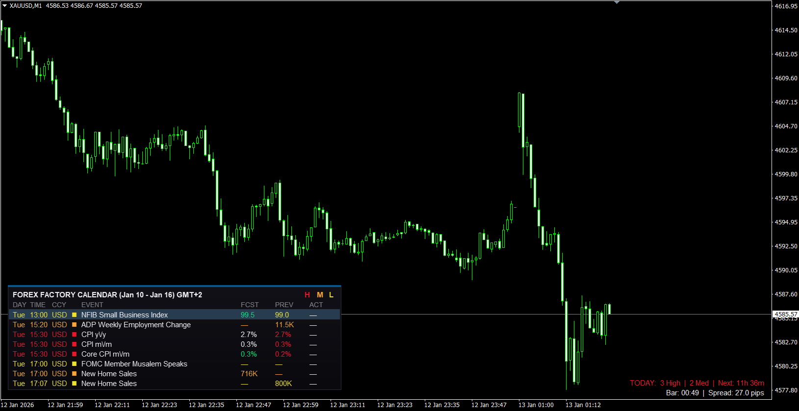 FFC 2.0 - Canvas Economic Calendar - indicator for MetaTrader 4