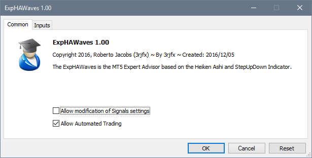 ExpHAWaves - expert for MetaTrader 5