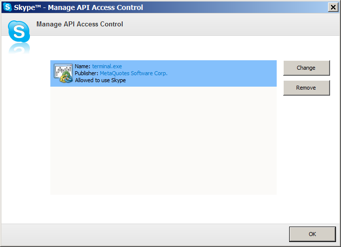 Skype Control Library - library for MetaTrader 4