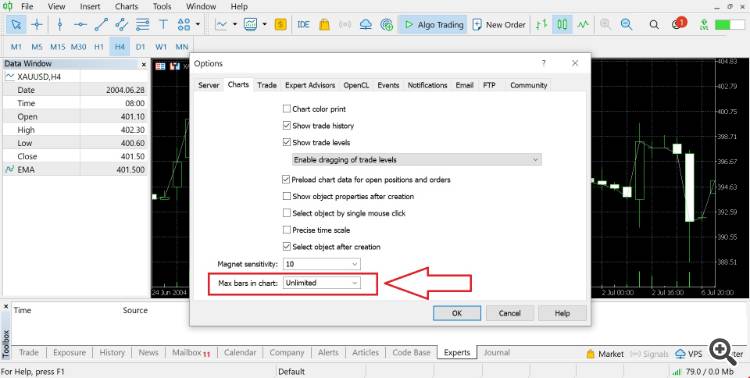 Save OHLCV Data from Chart to CSV File - script for MetaTrader 5