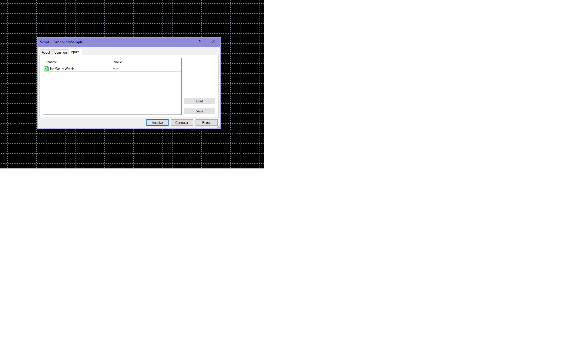 Market and symbol Information for MT4 - script for MetaTrader 4