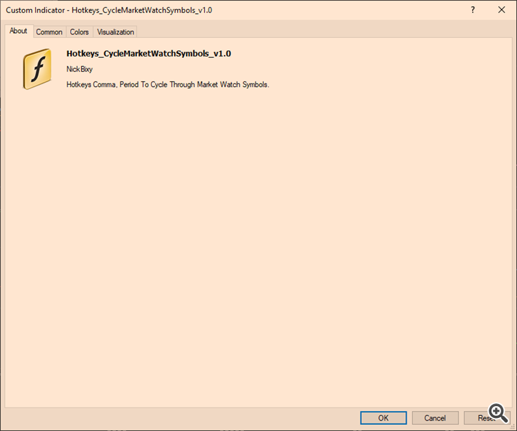 Hotkeys_CycleMarketWatchSymbols_v1.0 - indicator for MetaTrader 4