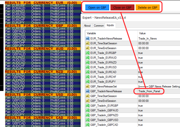 NewsReleaseEA - expert for MetaTrader 4
