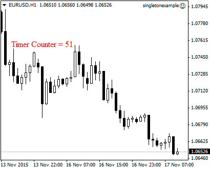 Singleton Example - expert for MetaTrader 5