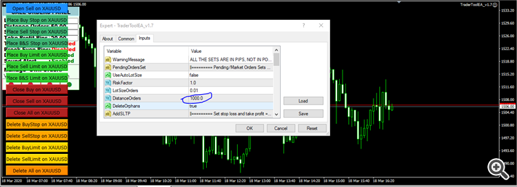 TraderToolEA - expert for MetaTrader 4