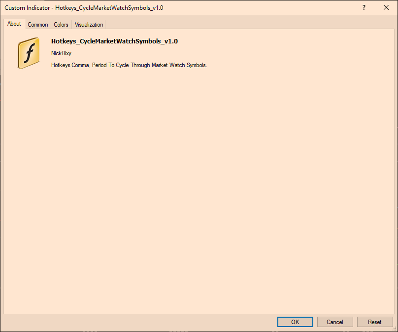 Hotkeys_CycleMarketWatchSymbols_v1.0 - indicator for MetaTrader 4