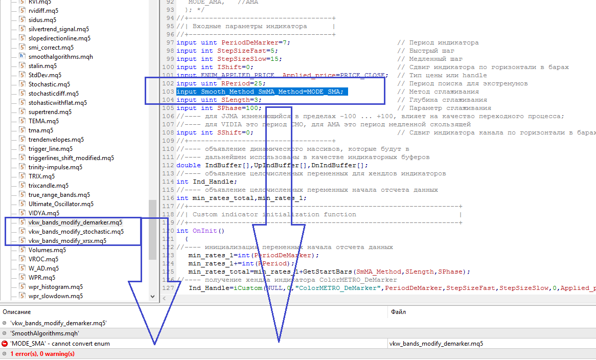 VKW_Bands_Modify_DeMarker_HTF - indicator for MetaTrader 5
