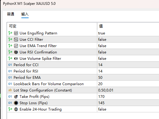 PythonX M1 黄牛 XAUUSD 截图