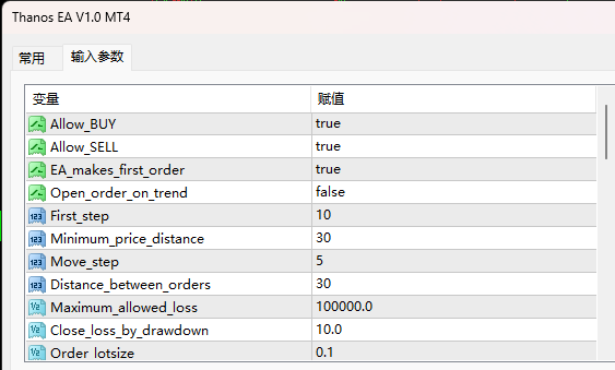 灭霸 EA V1.0 MT4 截图