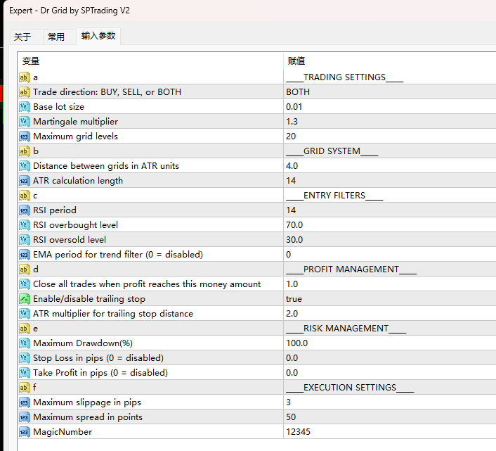 SPTrading V2 的网格博士 截图
