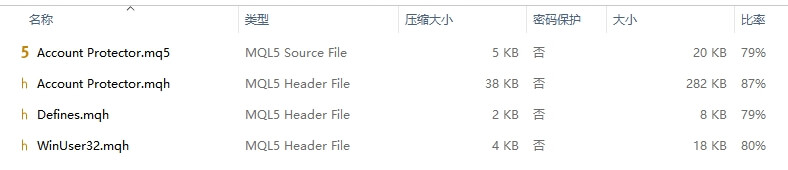 mt5账户保护 截图