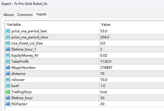 Fx Pro Gold Robot_fix 截图