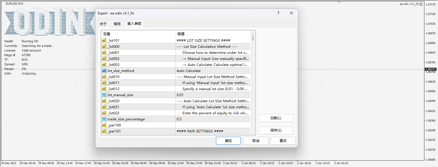 ea odin v3.1_fix.ex4 截图