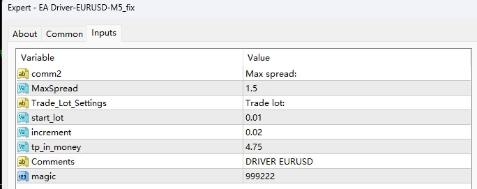 EA 驱动程序-EURUSD-M5_fix 截图