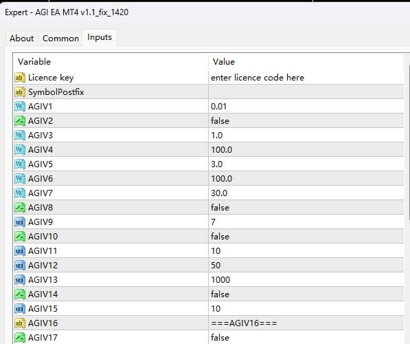 AGI EA MT4 v1.1_fix_1420 截图