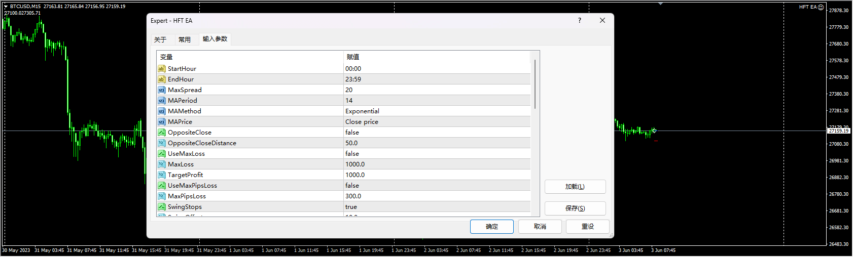高频交易EA v1.0 截图