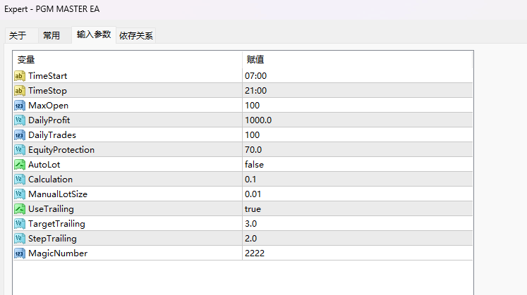 PGM MASTER EA 6.5_fix 截图