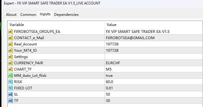 FX ViP SMART SAFE TRADER EA V1.5_真实账户 截图