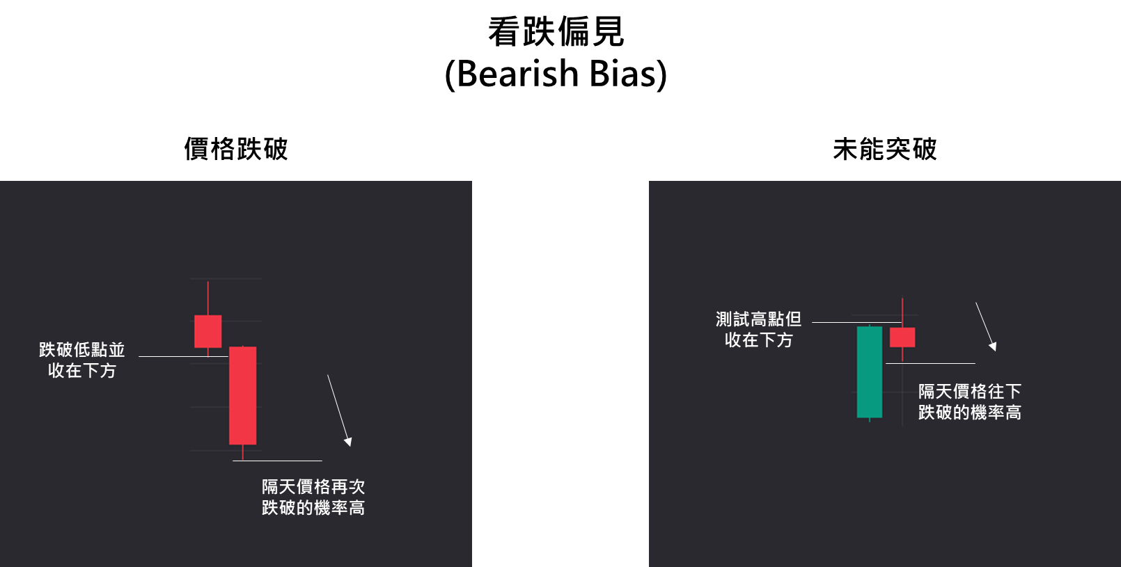 日內交易偏見 (Daily Bias) 看跌偏見 (Bearish Bias)