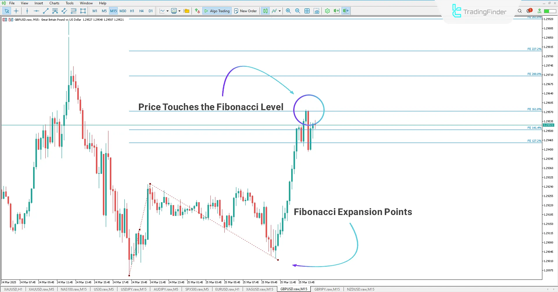 Drawing Fibonacci Expansion levels