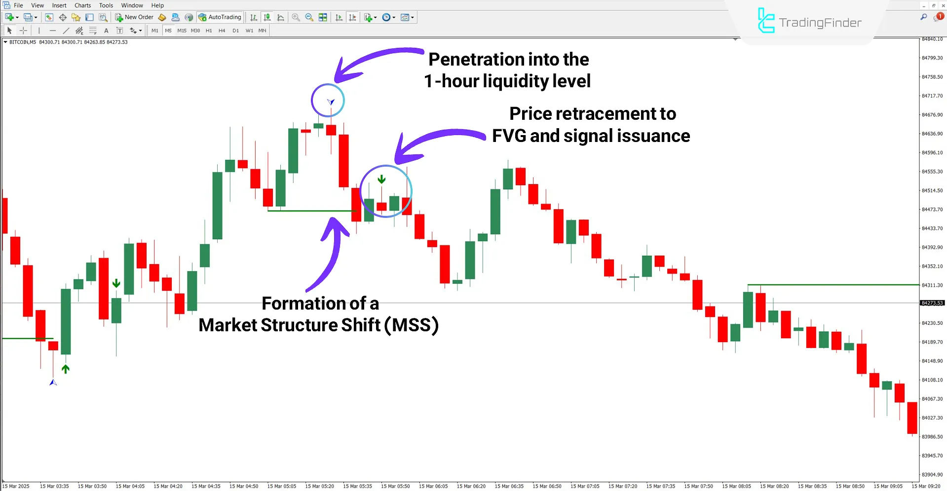 Son Model Indicator in a Downtrend