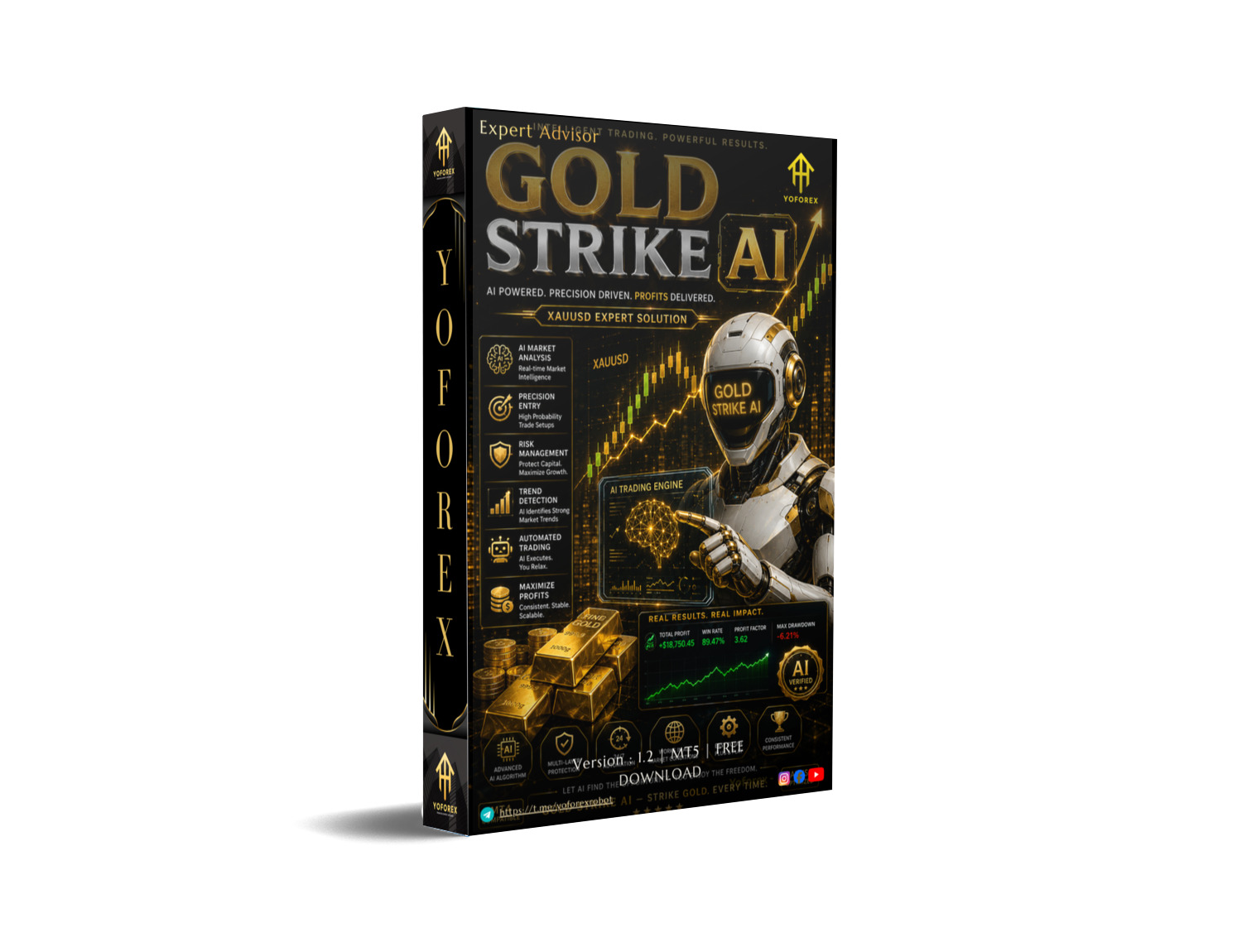 黄金打击AI EA V1.2 MT5 Gold Strike AI EA V1.2 MT5