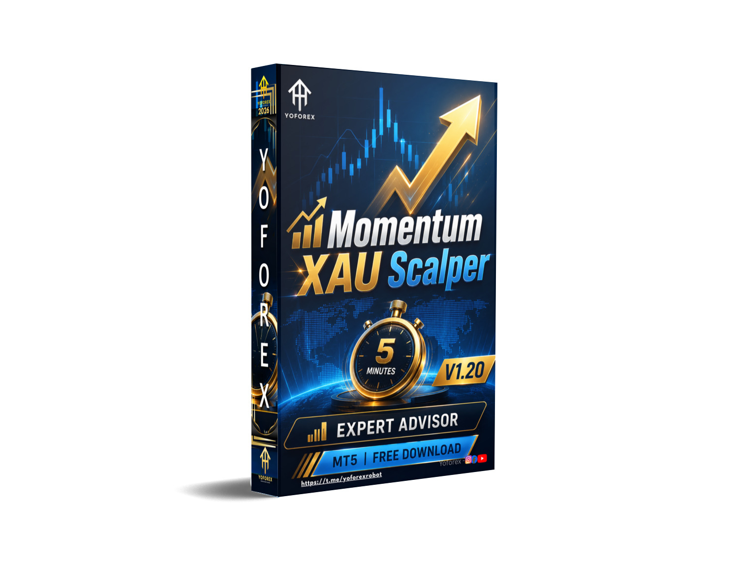 动量 XAU 黄牛 EA V1.20 MT5 Momentum XAU Scalper EA V1.20 MT5