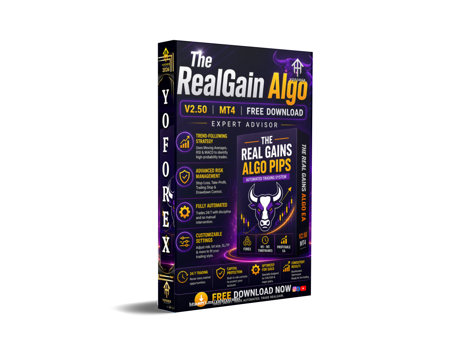 RealGain Algo EA V2.50 MT4 The RealGain Algo EA V2.50 MT4