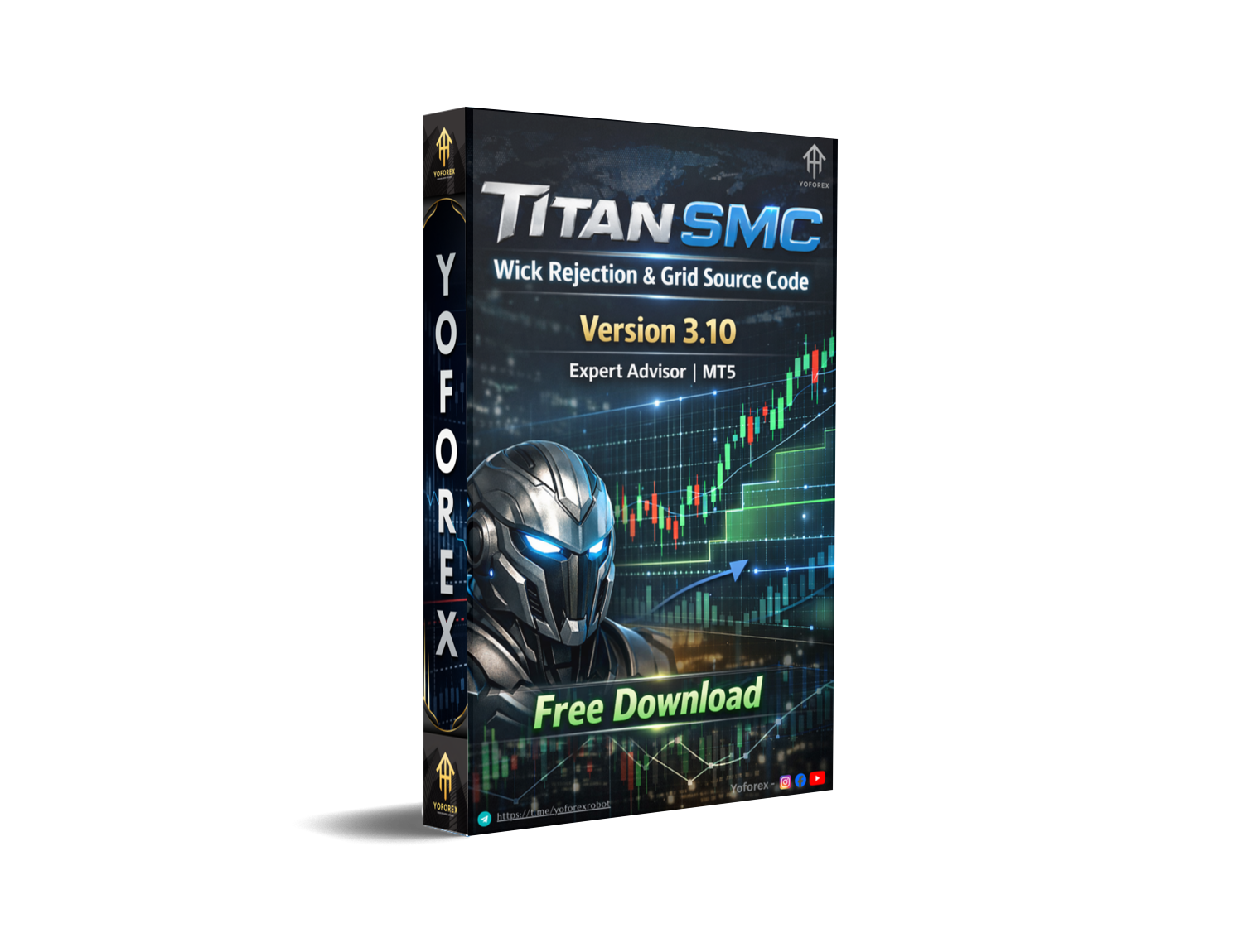 Titan SMC 灯芯拒绝和网格源代码 EA V3.10 MT5 Titan SMC Wick Rejection & Grid Source Code EA V3.10 MT5