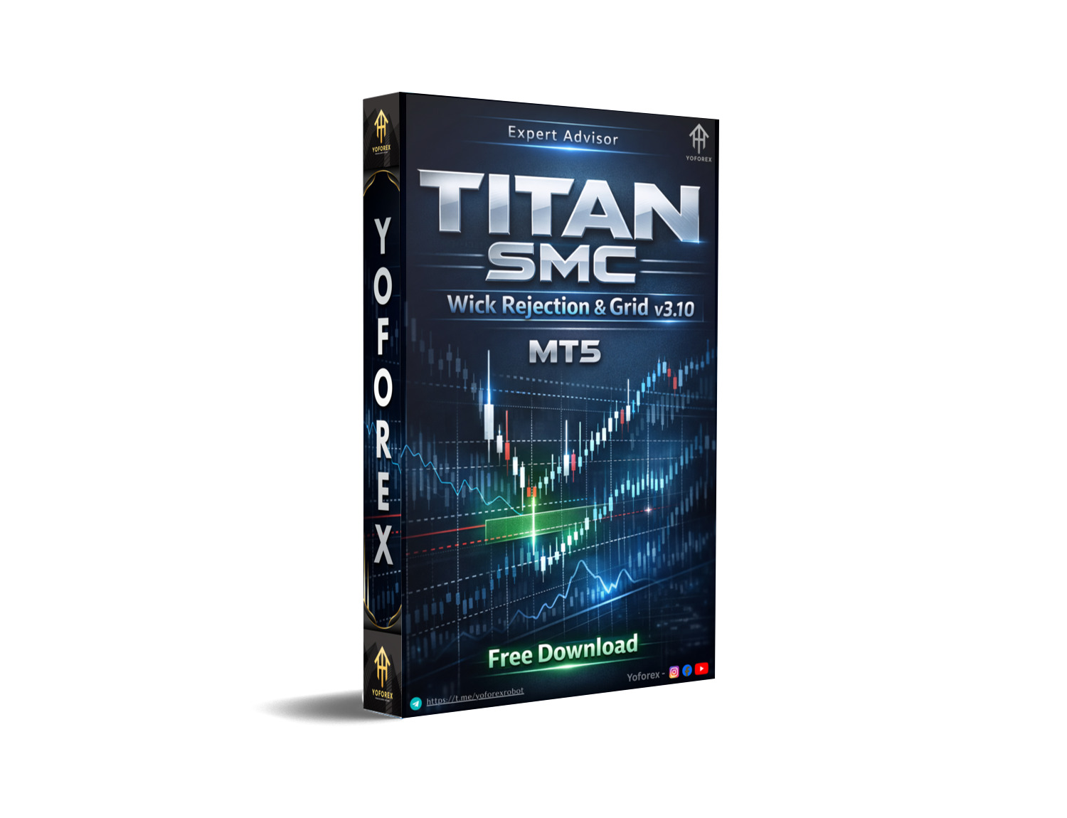 Titan SMC 灯芯拒绝和网格 EA V3.10 MT5 Titan SMC Wick Rejection & Grid EA V3.10 MT5