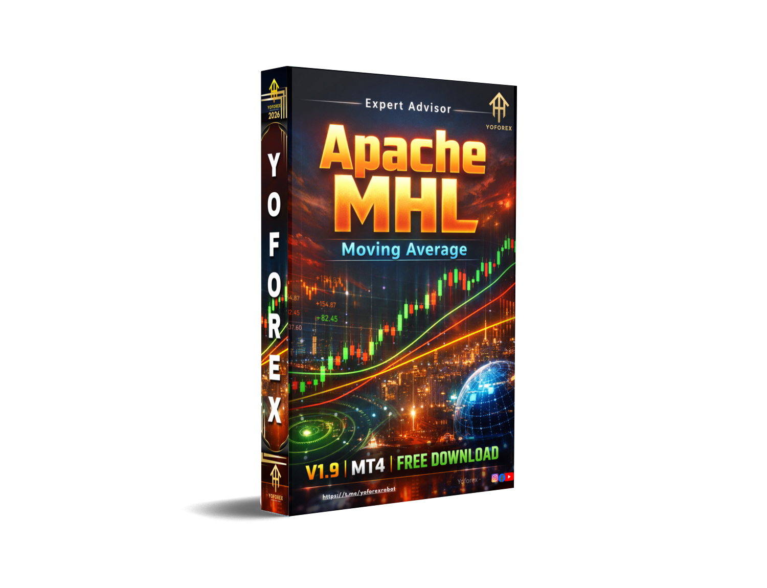 Apache MHL 移动平均线 EA V1.9 MT4 Apache MHL Moving Average EA V1.9 MT4